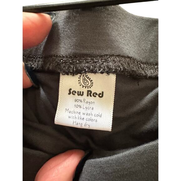 SewRed - Maxi Mermaid Tie Dyed Grayish Blue/ Black Skirt - XL - Picture 4 of 11